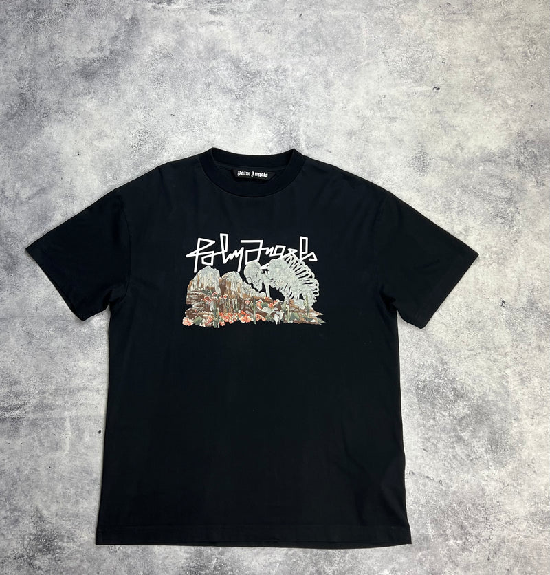 Palm angels desert skull black tee