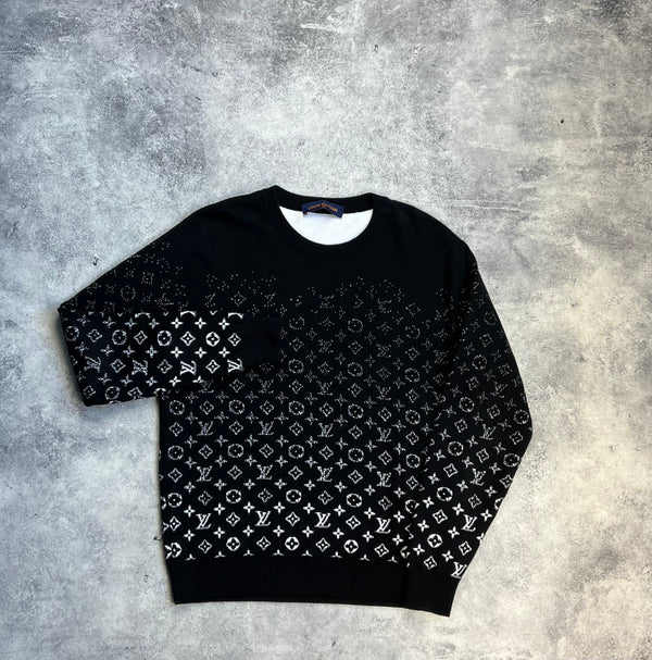 Louis Vuitton black monogram degrade jumper