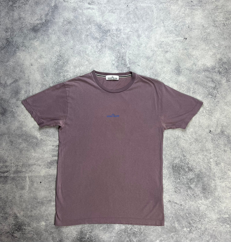 Stone island 2020 purple paint stroke tee