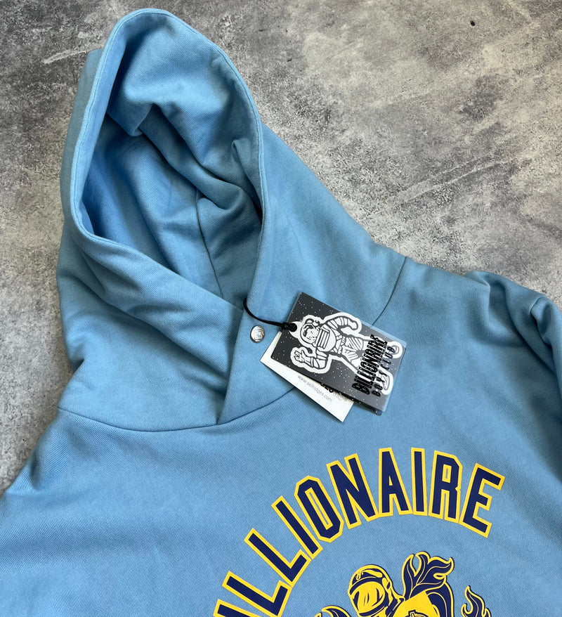 Billionaire boys club blue crest hoodie