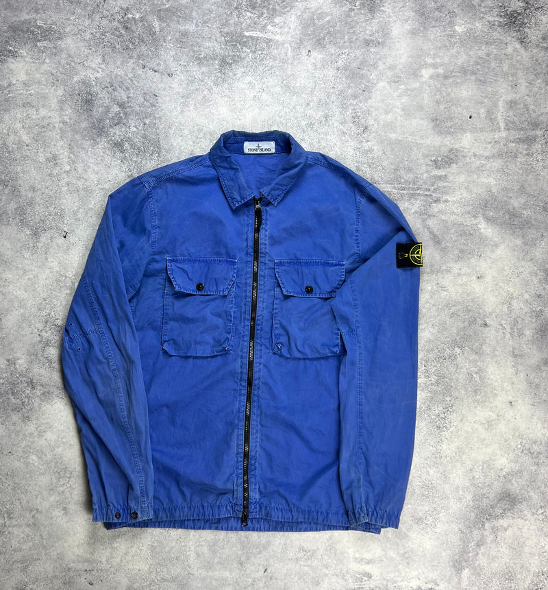 Stone island 2021 blue overshirt