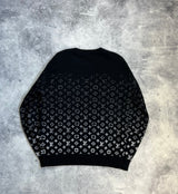 Louis Vuitton black monogram degrade jumper