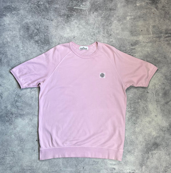 Stone island SS17 pink short sleeve sweatshirt