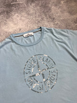 Stone island SS17 blue graphic tee