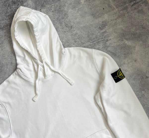 Stone island AW22 white pullover hoodie