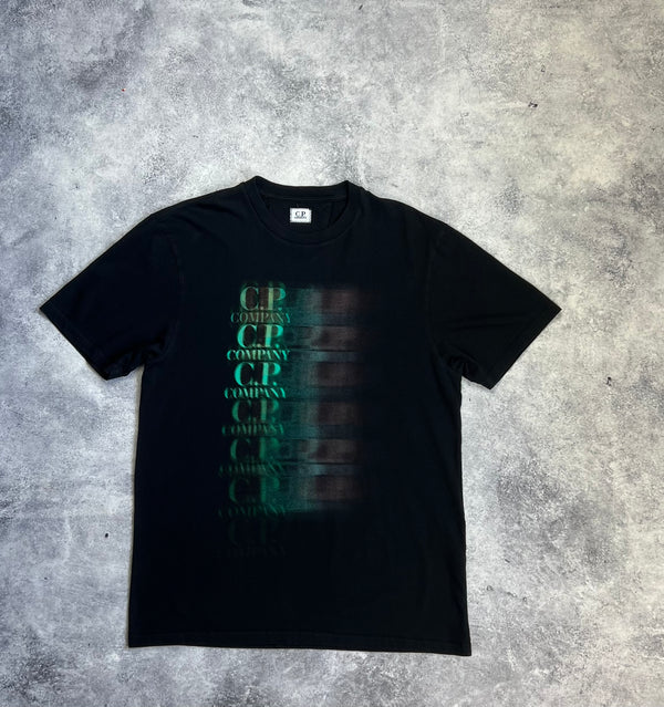 CP company black blurred graphic tee