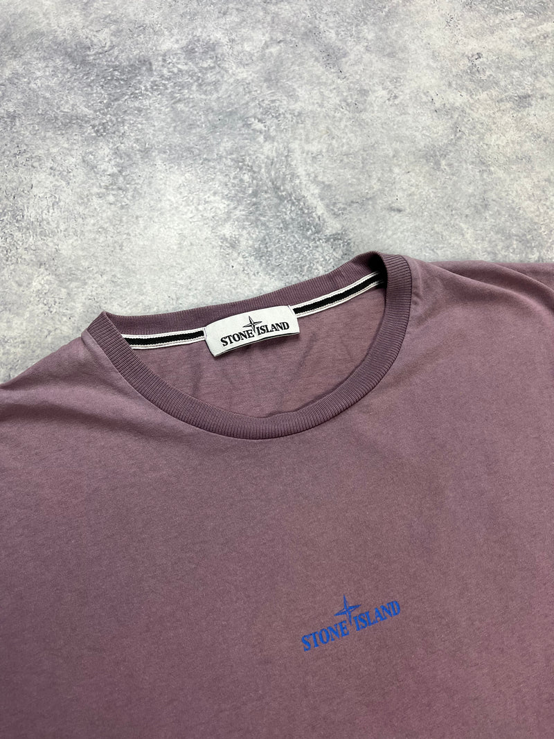 Stone island 2020 purple paint stroke tee