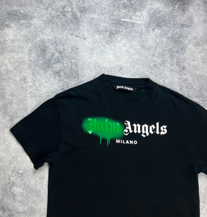 Palm angels Milano spray black tee