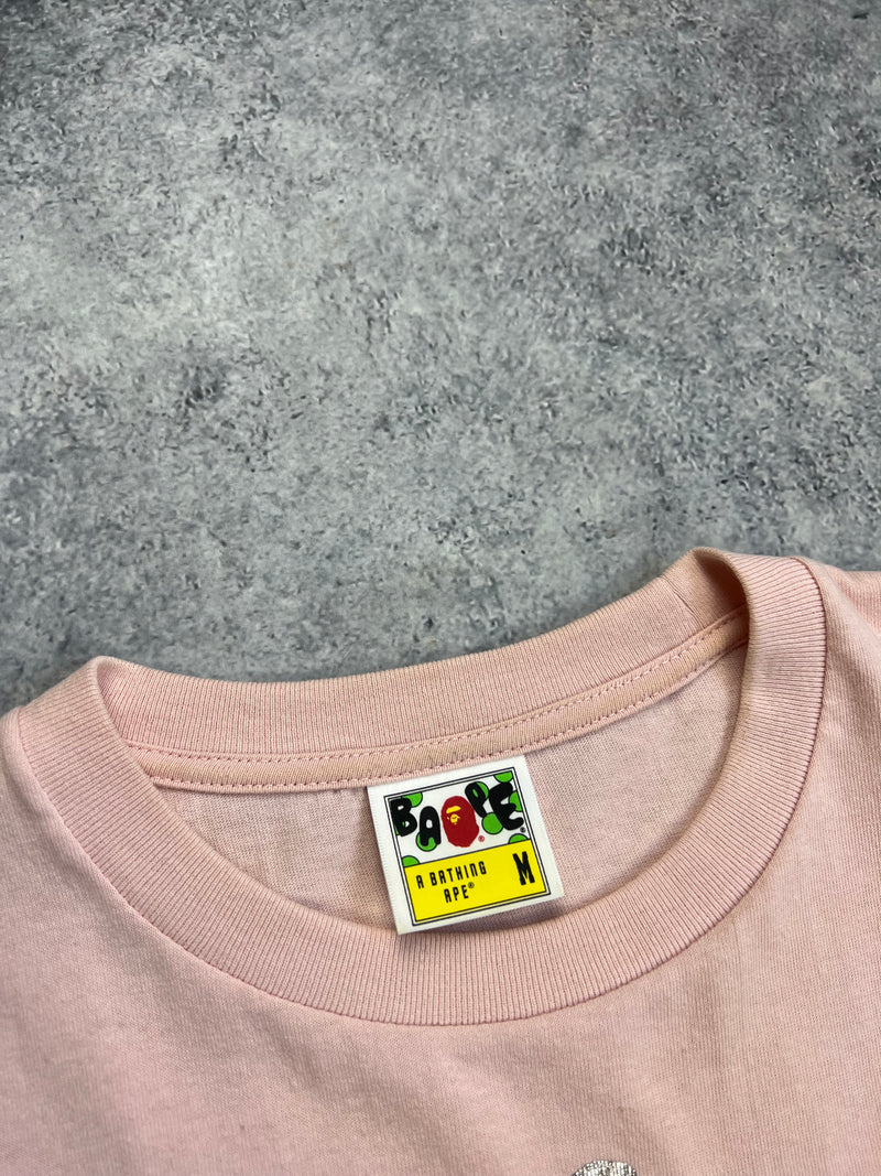 Bape baby pink shark tee