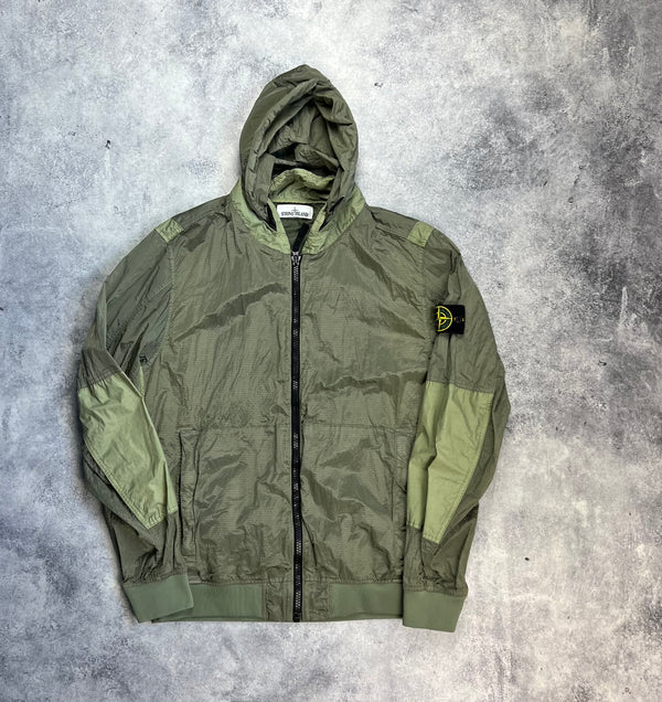 Stone island 2019 khaki nylon metal watro ripstop