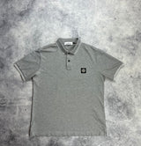 Stone island 2019 grey polo shirt