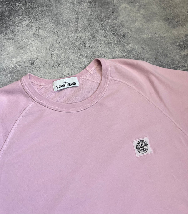 Stone island SS17 pink short sleeve sweatshirt