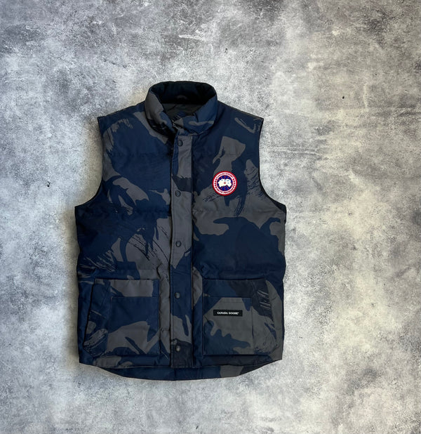 Canada goose blue camo freestyle gilet