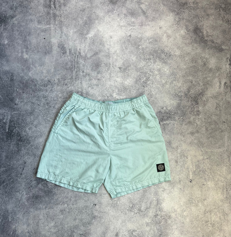 Stone island 2022 aqua blue swim shorts