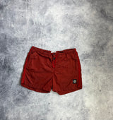 Stone island 2019 red nylon metal swim shorts