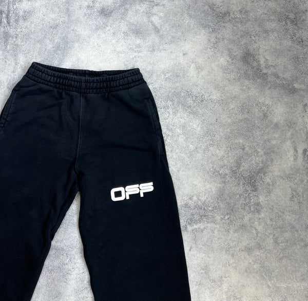 Off-white airport tape black joggers