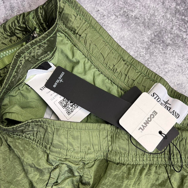 Stone island SS23 khaki nylon cargo trousers