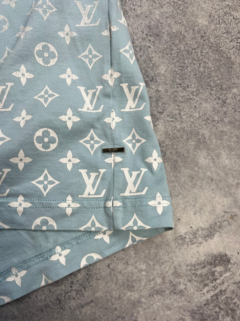 Louis Vuitton baby blue Gradient tee