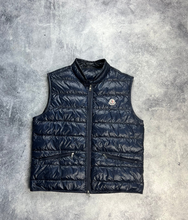 Moncler navy gui gilet MrBreckz Limited