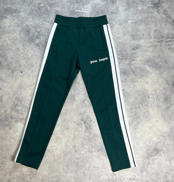 Palm angels dark green track pants