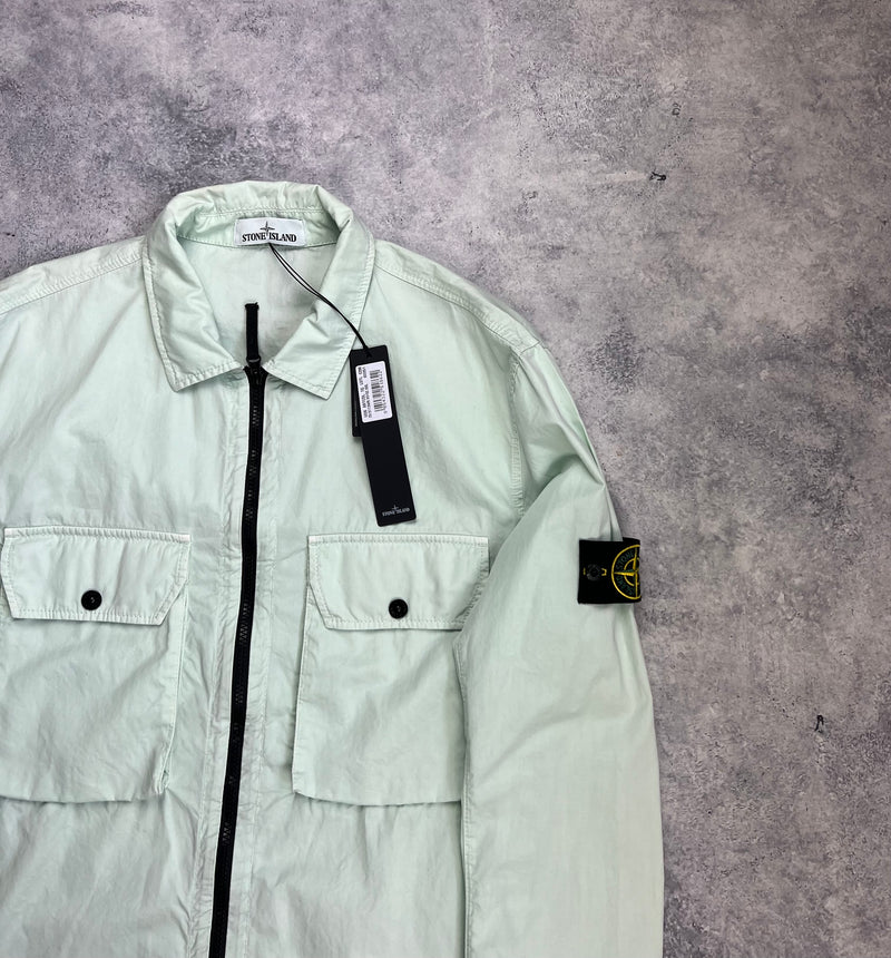 Stone island 2021 green overshirt