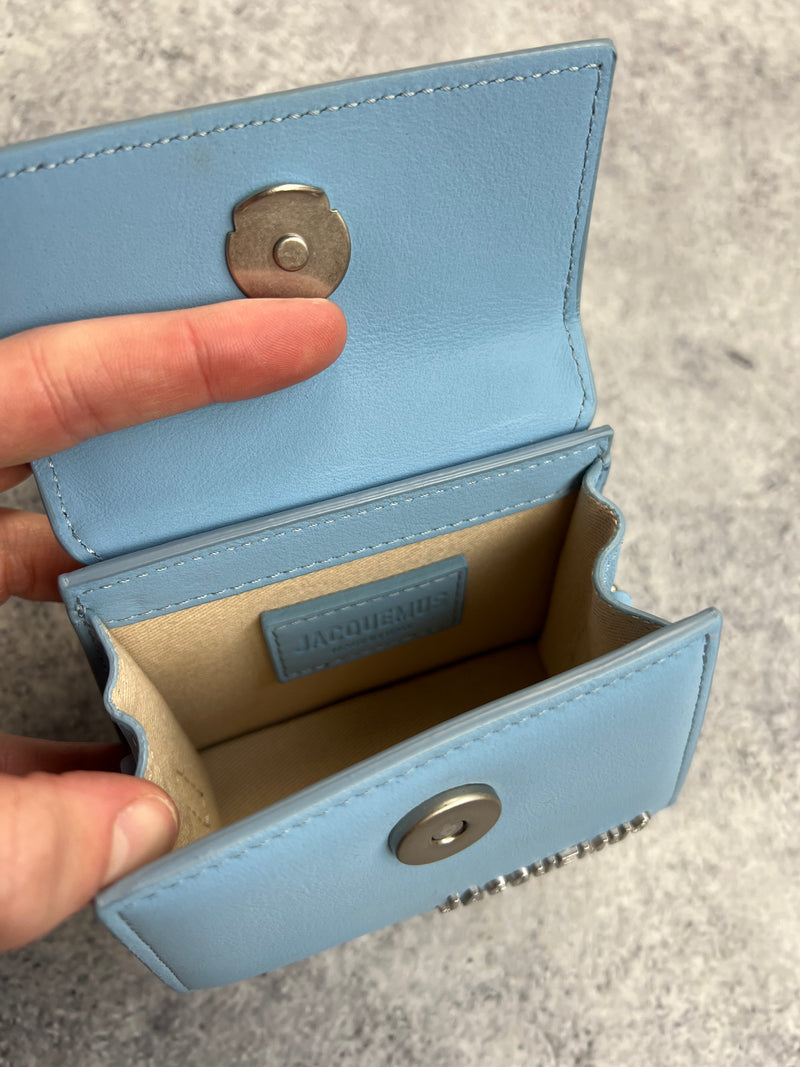 JACQUEMUS the Chiquito baby blue signature mini handbag