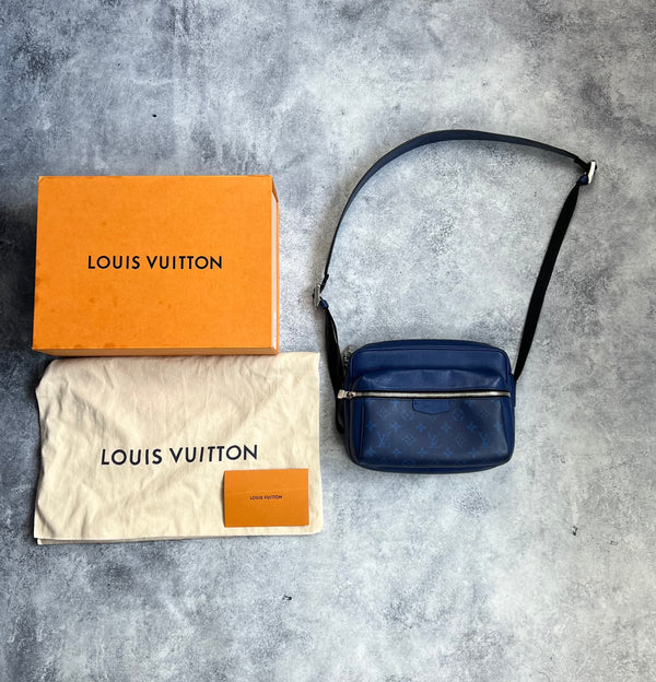 Louis Vuitton monogram pacific taiga blue outdoor messenger bag