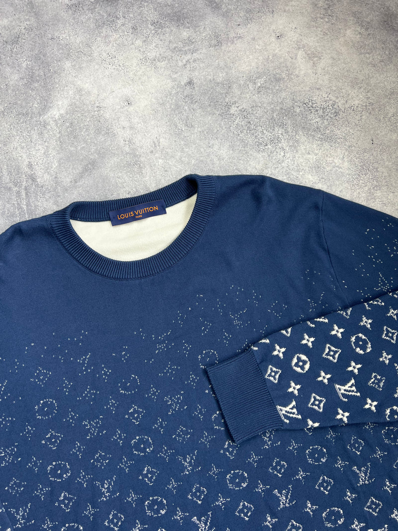 Louis Vuitton blue Gradient jumper