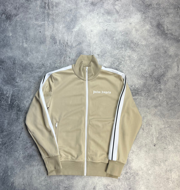 Palm angels beige track jacket