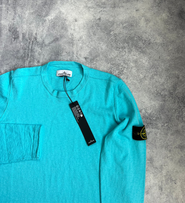 Stone island SS23 turquoise jumper