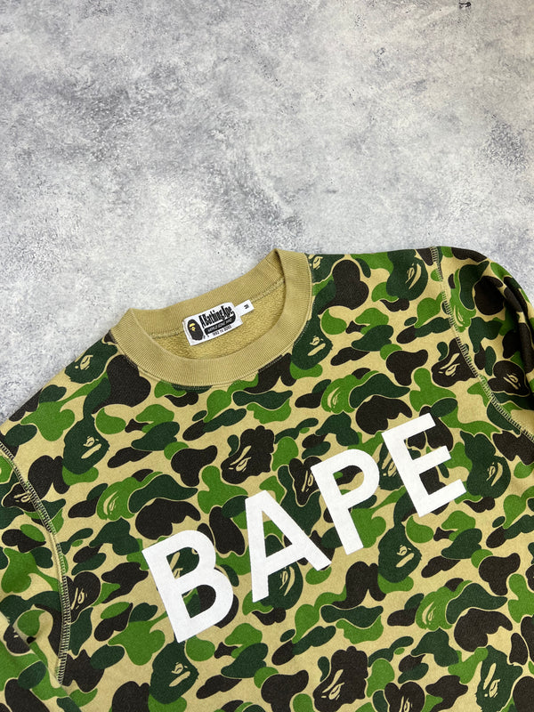 Bape ABC green camo jumper