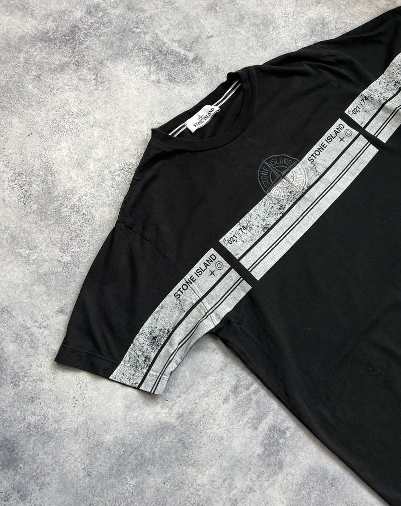 Stone island SS21 black graphic tee