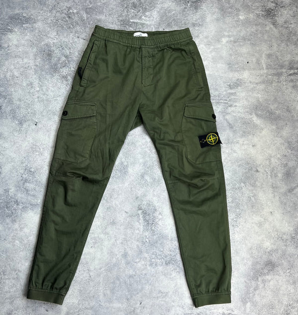 Stone island AW20 khaki cargo trousers