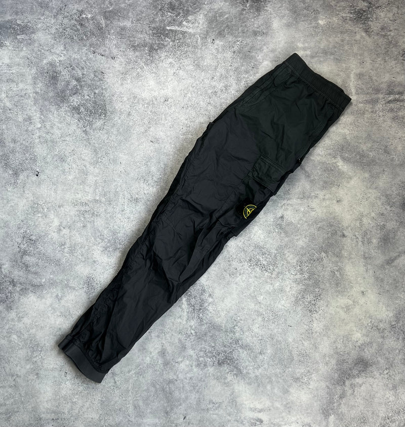 Stone island charcoal grey cargo trousers