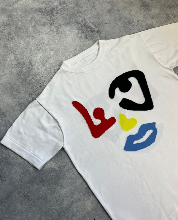 Louis Vuitton white face knit tee