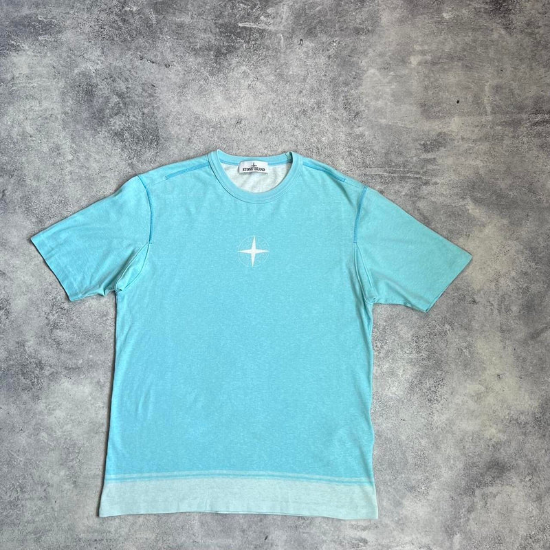 Stone island AW20 blue graphic tee