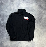 CP company nylon chrome black half zip overshirt