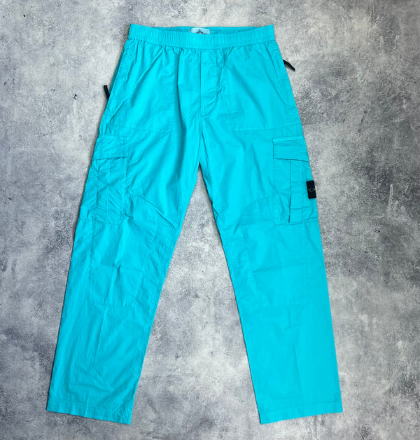 Stone island SS23 turquoise cargo trousers