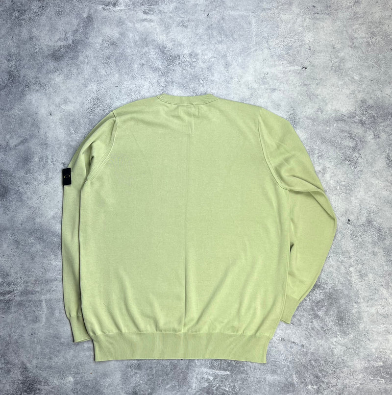 Stone island 2022 light green jumper