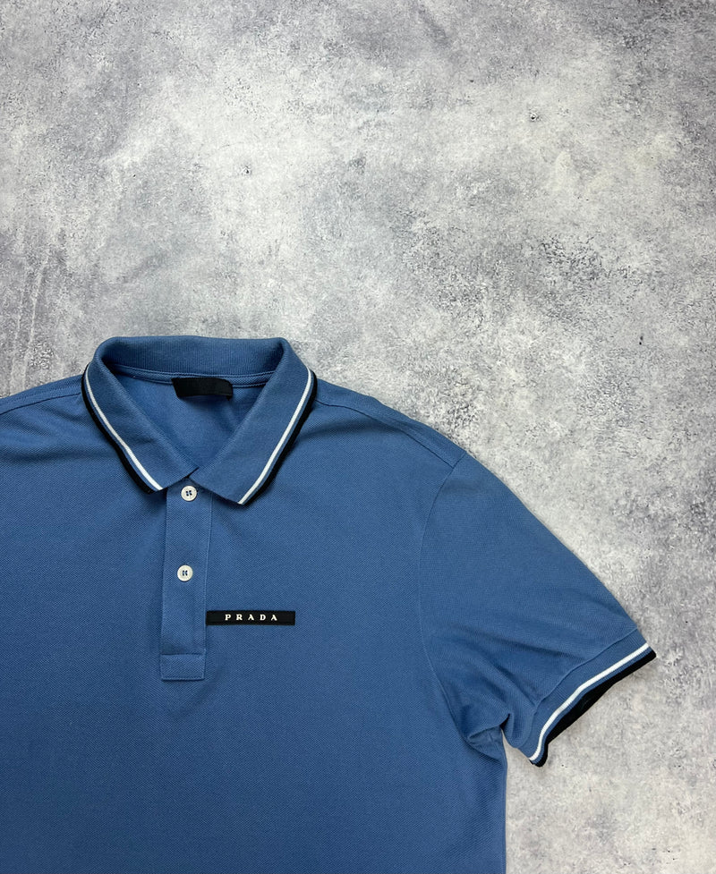 Prada blue polo shirt