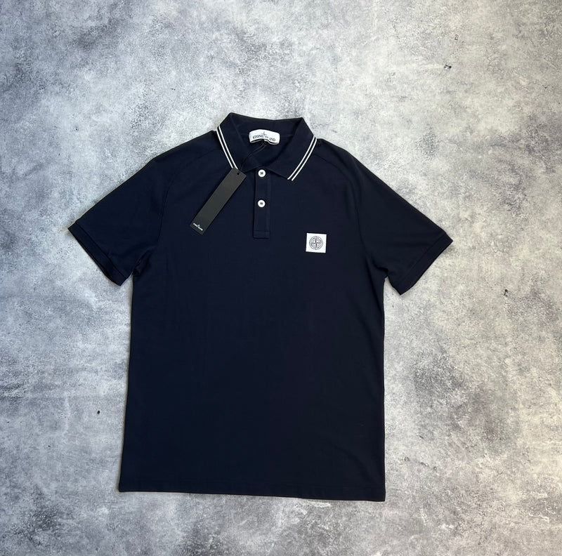 Stone island SS18 navy polo shirt