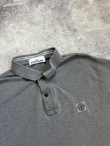 Stone island 2015 grey polo shirt