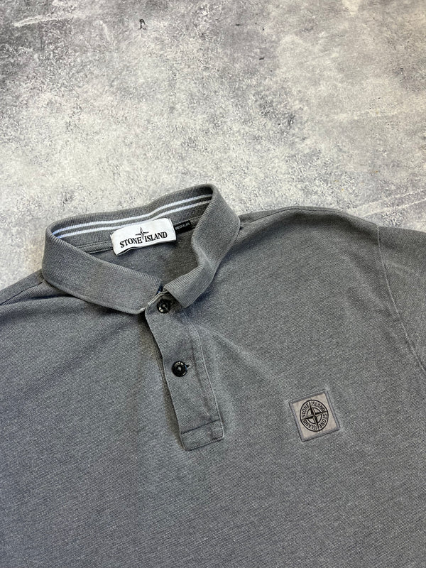 Stone island 2015 grey polo shirt