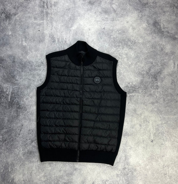 Canada goose black label hybridge knit gilet