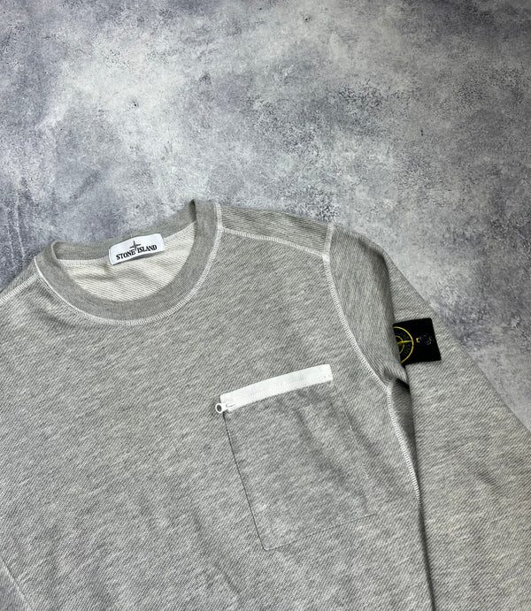 Stone island 2017 grey pocket jumper