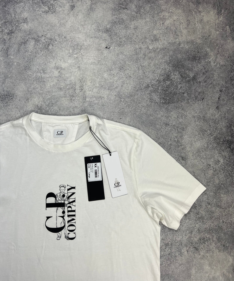 CP company British sailor white tee