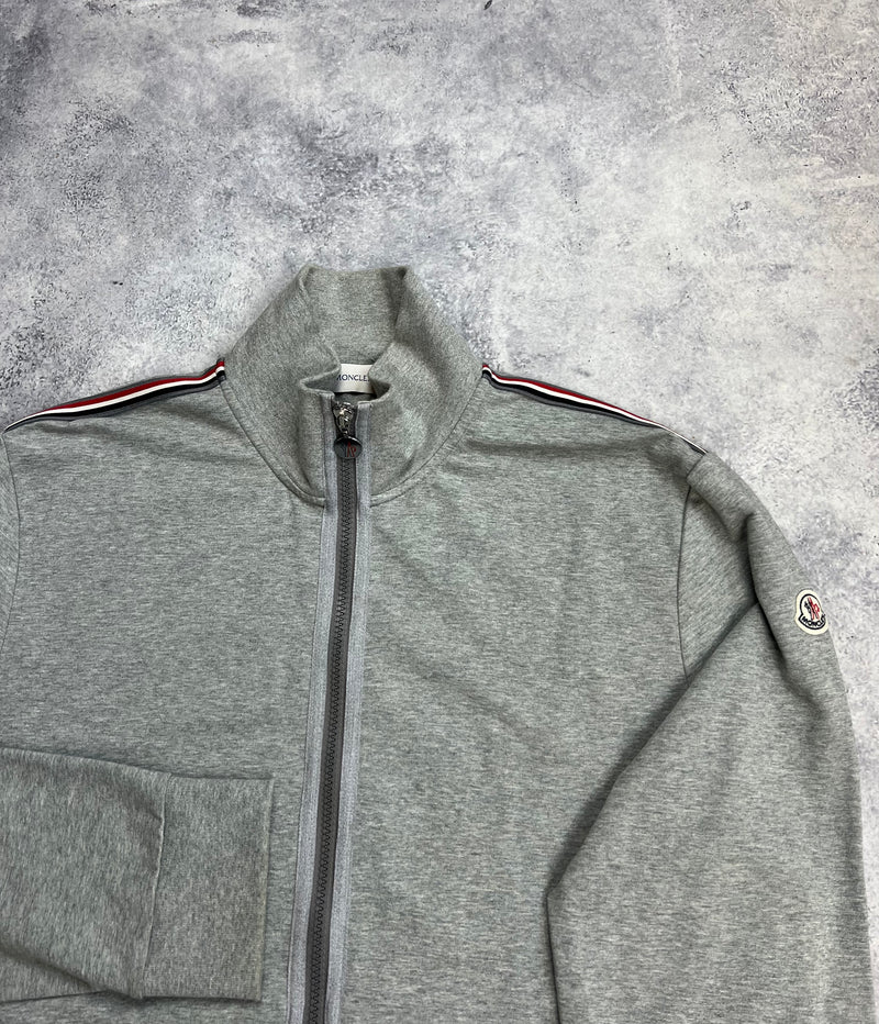 Moncler grey zip up jumper