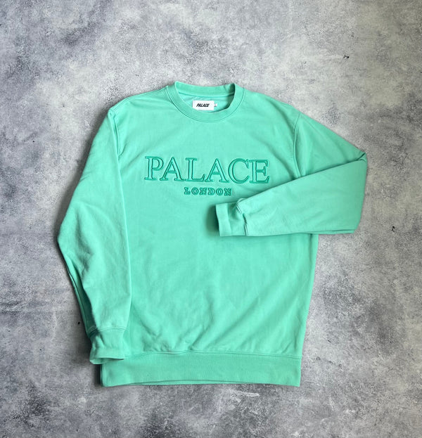 Palace london crew mint jumper