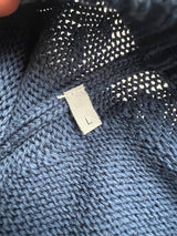 Dior deep blue oblique inserts jumper