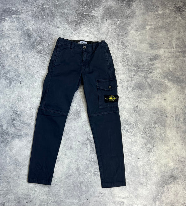 Stone island AW21 JUNIOR navy cargo trousers